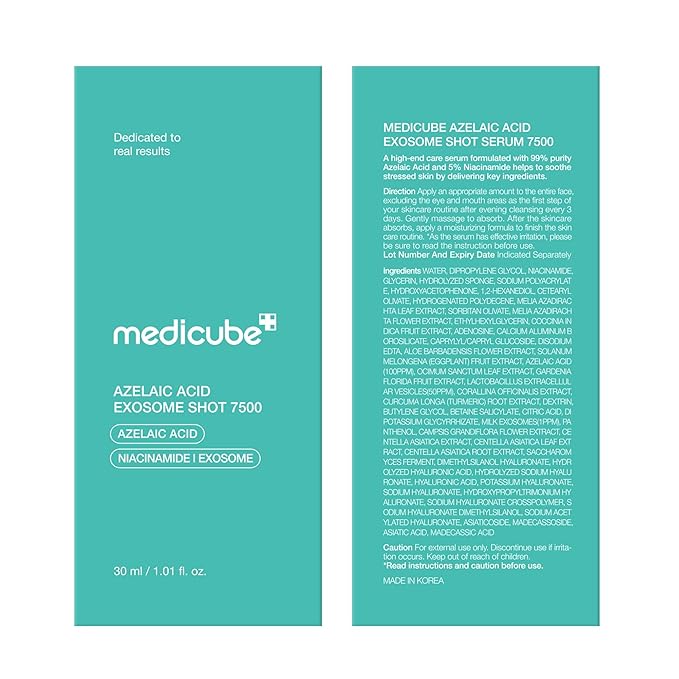 medicube Exosome Shot Azelaic Acid 7,500 PPM Spicule Facial Serum