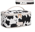 Wrangler Travel Makeup Bag 2pcs Set Cosmetic Bag with Makeup Brush Holder