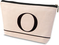 HDYHDY Letter A-Z Initial Personalized Makeup Bags, Birthday Gifts for Women, Monogrammed Gifts for Women Mom Sister Best Friend Bride Bridesmaid, Mothers Day, Christmas, Small Travel Cosmetic Bag (O)