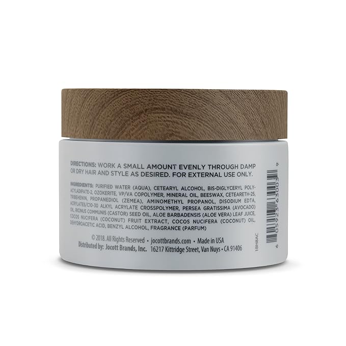 Blackstone Men's Grooming Thickening Fiber Paste Gel for Hair Styling - Adds Volume with Pliable Hold & Matte Finish | Paraben Free, Sandalwood (4 oz)