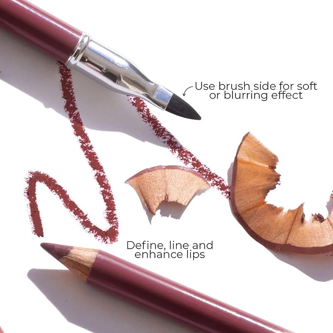 FITGLOW Beauty Vegan Lip Liner Pencil, Muted Mauve, 1.1g