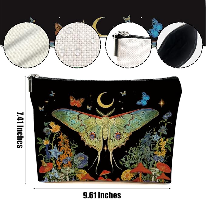 DHKG Butterfly Makeup Bag Butterfly Gifts for Women Girls Friend Daughter