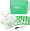 Ebanel Collagen Peptides Wash-Off Face Mask Set, 8-Pack with Brush, Spatula