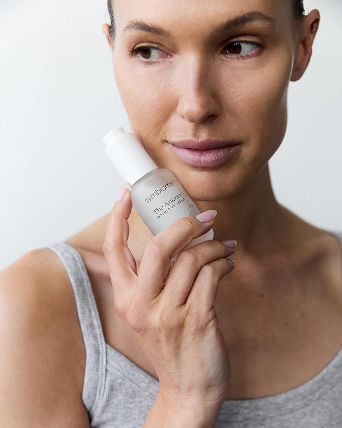 symbiome The Answer Reparative Face Serum, Collagen Supporting, Anti-Aging Face Serum with Stem Cell Conditioned Media and Natural Hyaluronic Acid, Transformative Facial Serum, 30 mL