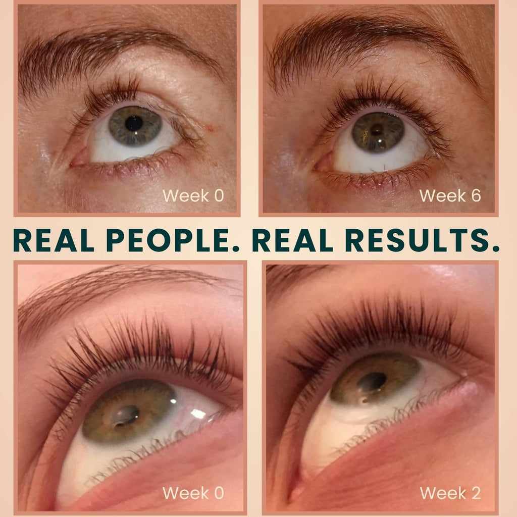 Organic Castor Oil Eyelash Growth Serum, Eyebrow Lash Serum for Hair Growth