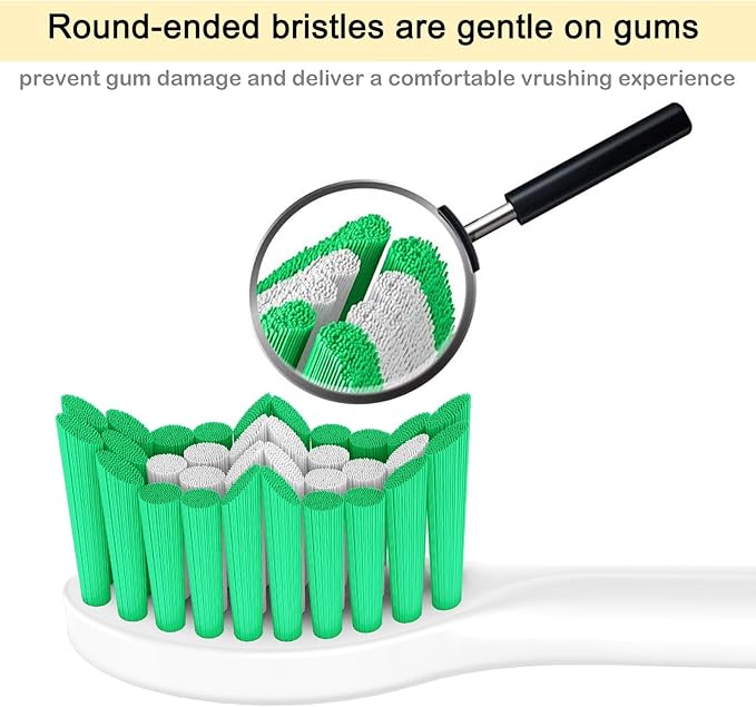 Aoremon Replacement Toothbrush Heads for Philips Sonicare E-Series Essence HX7022/66 and other Screw-on Electric Toothbrush Model, 6 Pack