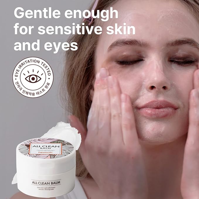 HEIMISH All Clean Balm, Cleansing Balm, Waterproof Eye Makeup Remover, Oil Cleanser, Face Wash, Double Facial Cleanse, Vegan, For All Skin Types, Korean Skincare, 4.0 fl oz / 120ml