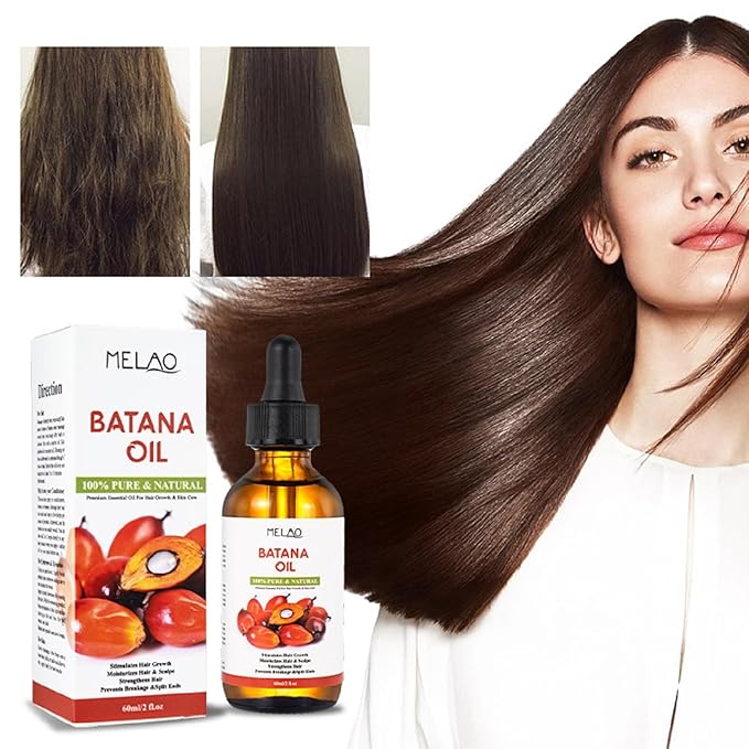 Hobaca Cold-Pressed Batana Oil (60ml) - Hair Growth Serum, Scalp Treatment & Nourishing Oil for Dry, Damaged Hair - Natural, Organic, Chemical-Free (Coconut)