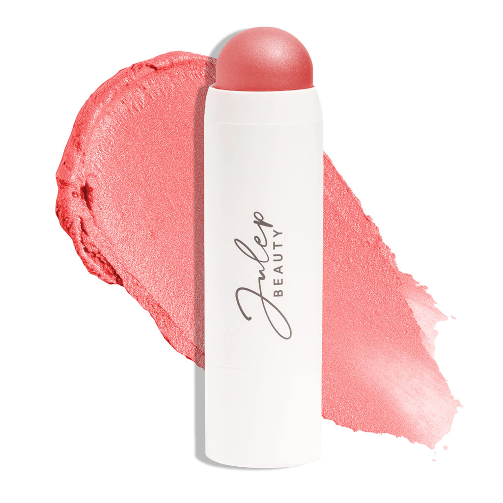 Julep Skip The Brush Cream to Powder Blush Stick - Golden Guava - 2-in-1 Cream Blush and Lip Color Stick - Blendable, Buildable Cheek Formula, No Brush Required, Cruelty-Free, For All Skin Types