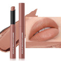 TWLBXMG Matte Lipstick Single Long Lasting Waterproof Velvet Lipsticks High Pigment Non-Stick Cup Not Fade Lipstick for Women，Quick Makeup Lightweight Portable 2#