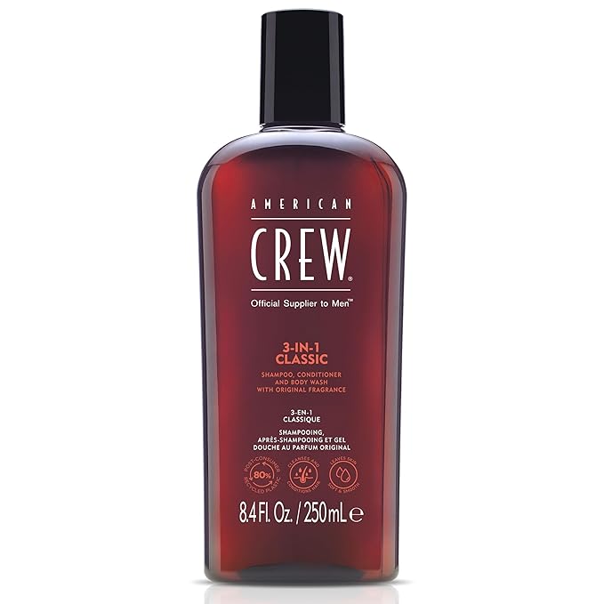 American Crew 3-in-1 Shampoo & Body Wash, Classic, 8.4 fl oz