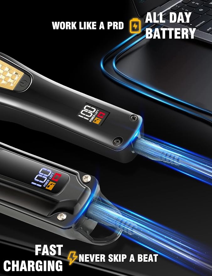 Haokry Hair Clippers & Trimmer for Men,Professional Barber Clippers and Trimmers Set,Mens Cordless Hair Clipper for Barbers Haircut Kit,Beard Trimmer,Rechargeable Electric Shaver