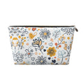 Dultua Mothers Day Gifts Makeup Bag Purse Cosmetic Bag Travel Toiletry Leather Make Up Bags for Mom Wife Women Daughter Boho·Floral