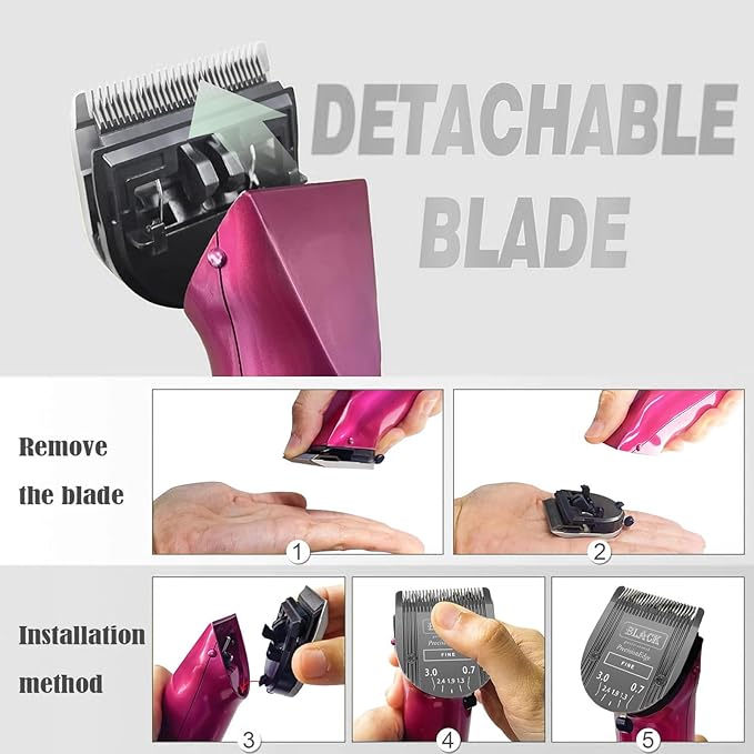 2Pack 5 in 1 Blades Dog Grooming Blade Compatible with Wahl Bravura Clipper