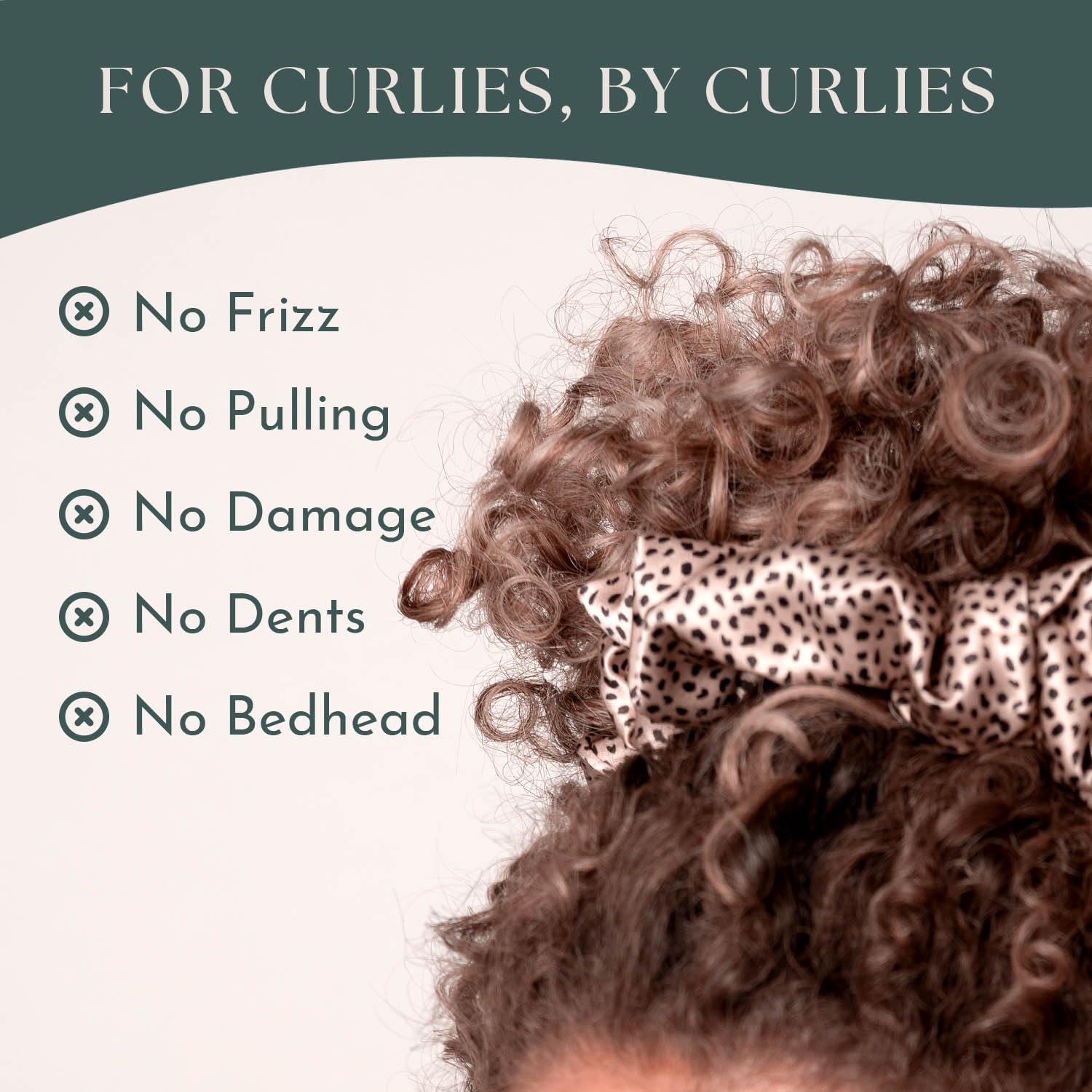 Curlfriend Oversized Silk Scrunchies for Women, XL, Leopard/Cheetah Print