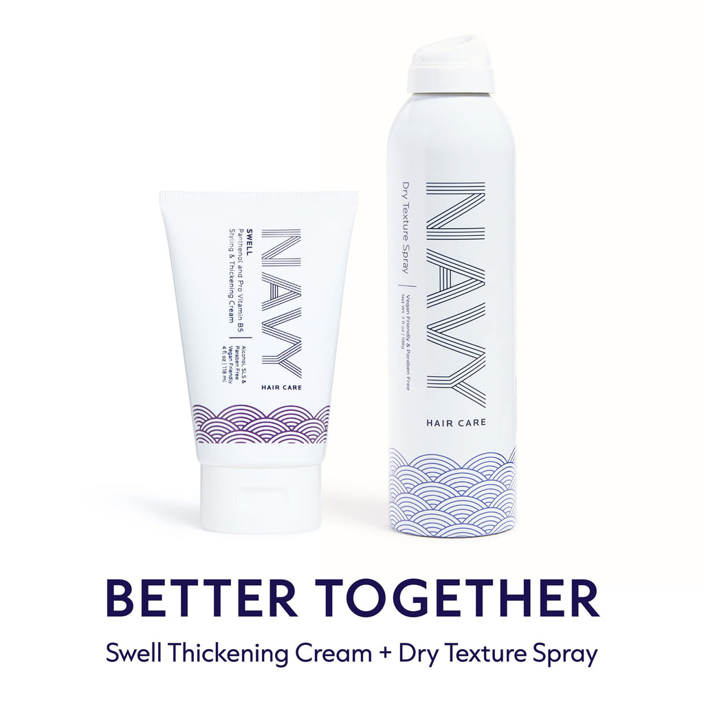 NAVY Swell Thickening Styling Cream for Fine Hair, 4 oz