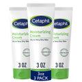 Cetaphil Moisturizing Cream for Sensitive Skin, Fragrance Free, 3 oz, 3 ct