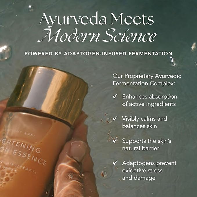 RANAVAT Radiant Rani Brightening Saffron Facial Essence - Hydrating Milk Toner Formulated with Niacinamide & Squalane to Moisturize & Calm Skin - Helps Improve the Appearance of Dark Spots (100ml)