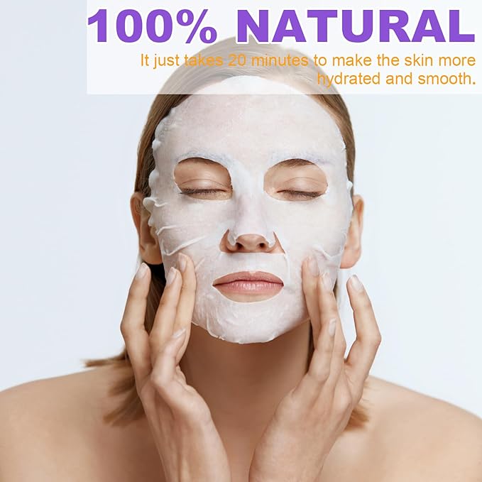 VESPRO 144 Pack Bulk Sheet Face Masks Skincare, Facial Masks for Most Skin Types, Moisturizing & Hydrating, Spa Party Gifts and Birthday Gifts for Women