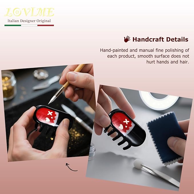 Halloween Mini Capsule Hair Clips for Women Italian Gothic Style Nurse Gift