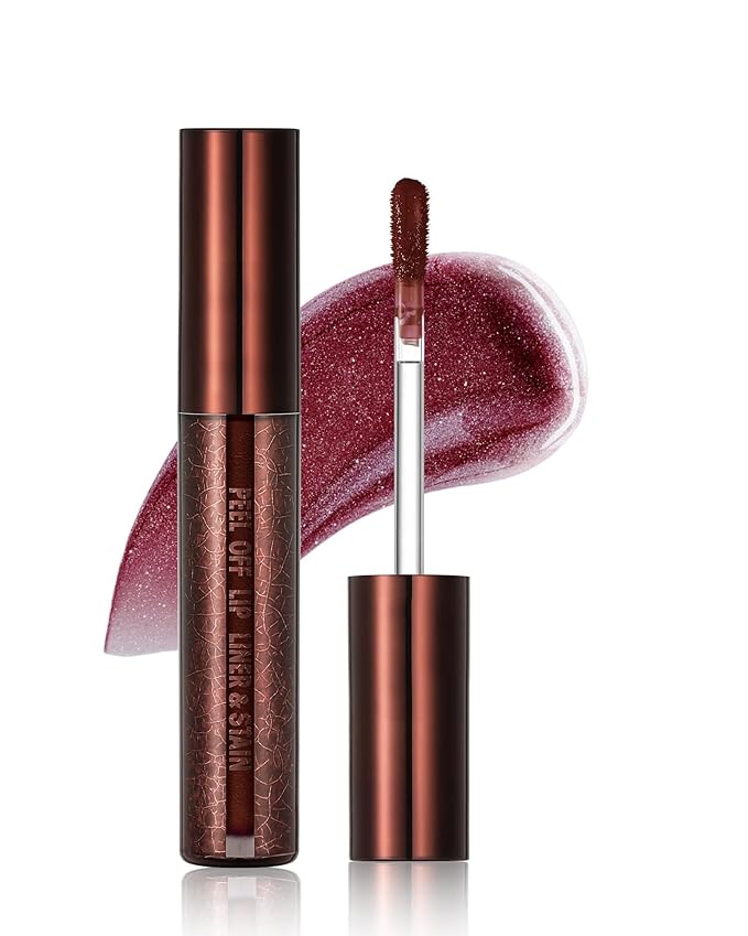 Peel Off Lip Liner Stain, Long Lasting Waterproof Lip Tint Stain Peel Off