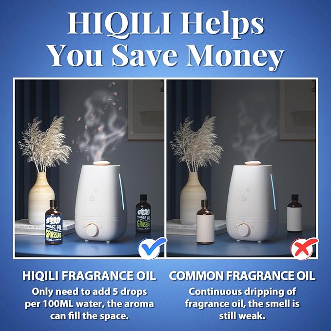 HIQILI Grassland Fragrance Oil for Diffuser, Candle & Soap