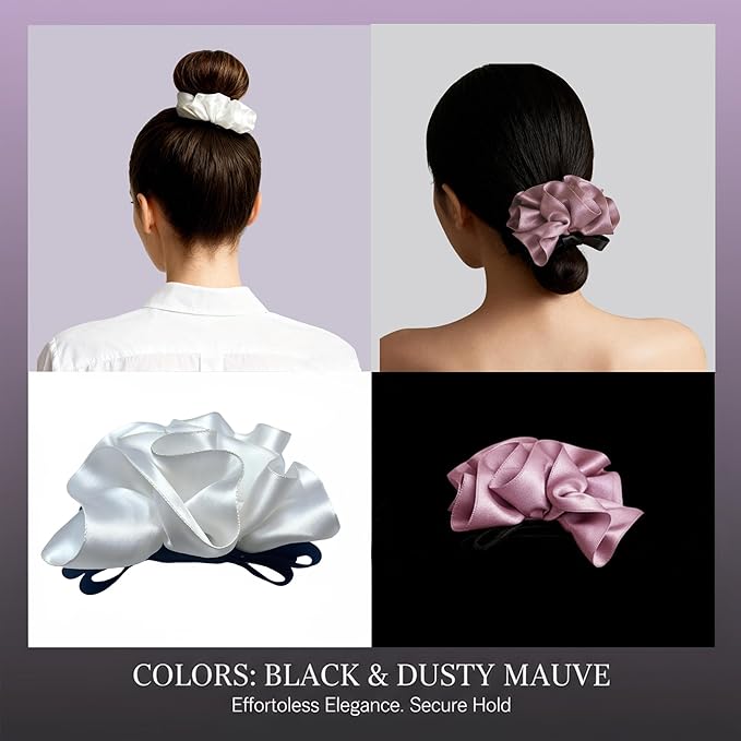 VG·Lumina Banana Clip for Women Girl Accessories Flower No Crease Thin Curly Fine Long Hair Claw Clips Decorations Ponytail non Slip Snap Hair Clips