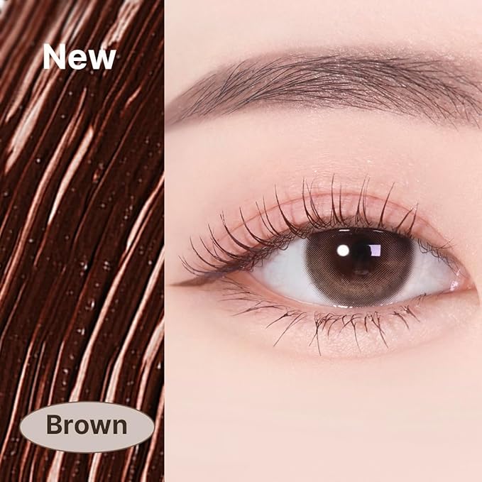 HEIMISH Dailism Volumizing Mascara Brown, Tubing Mascara, Smudge Proof, Waterproof, Lengthening, Non Clumping, Washable, Smudge Stop Berry Brown Korean Mascara, Korean Skincare, 0.32 fl oz / 9g