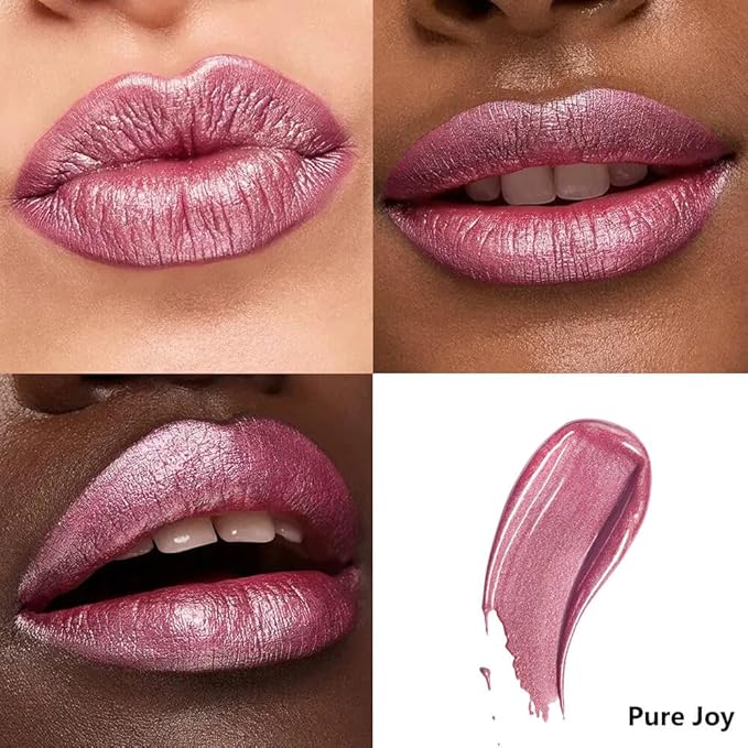 ilembane Mauve Pink Metallic Liquid Lipstick Shimmer Long Wear - Pure Joy