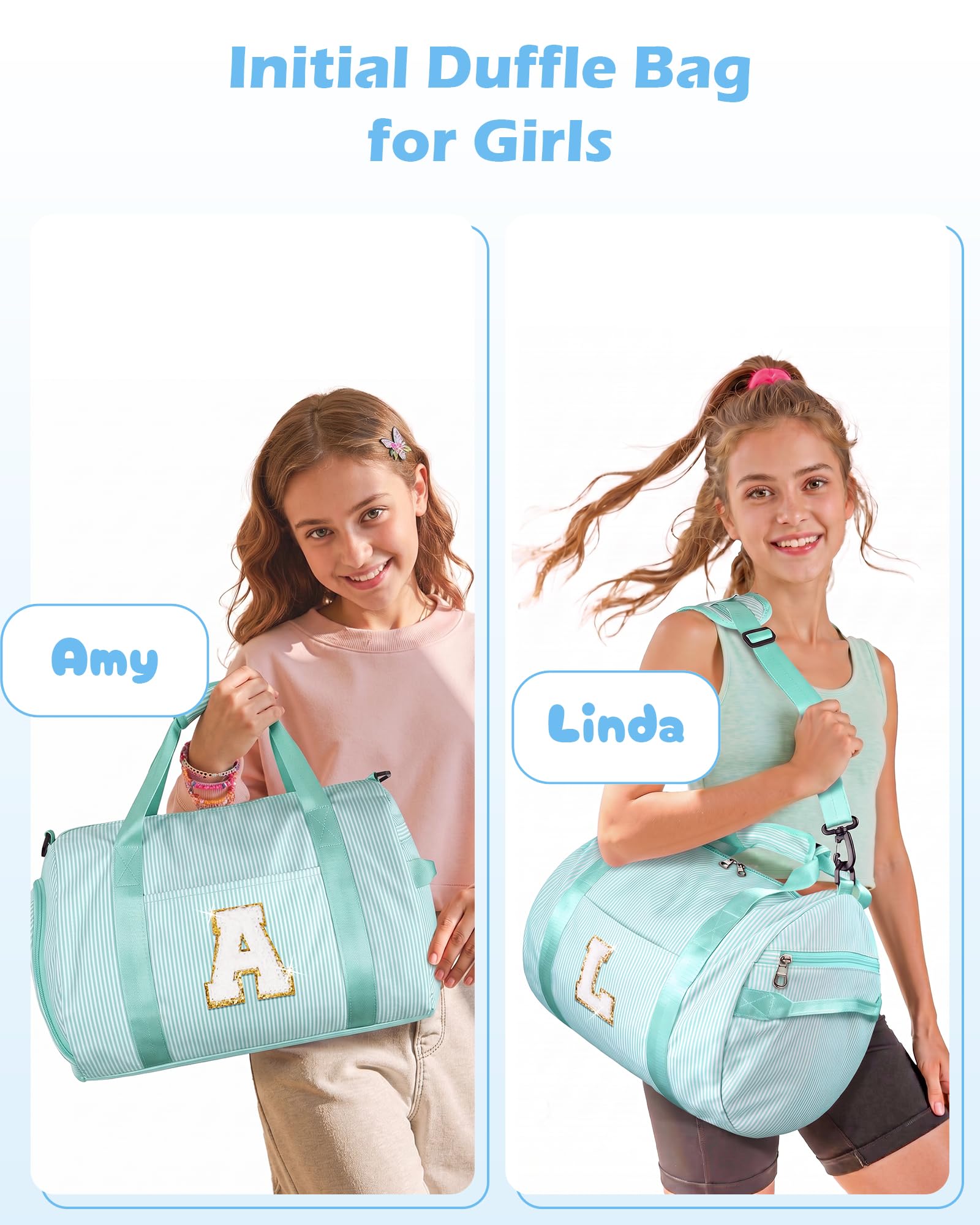 Vogewood Gifts for 10 Year Old Girl, Girls Travel Duffle Bag, Kids Duffel