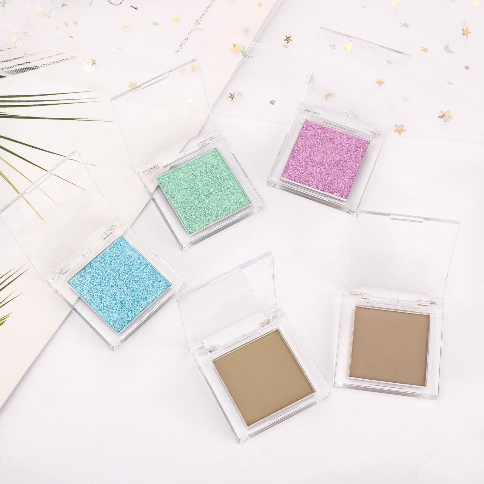 Erinde Single Beige Gray Matte Eyeshadow Palette, Natural Eye Shadow Makeup for Older Women, Neutral Nudes High Pigment Mini Monochrome Eyeshadow Sombra Para Ojos, Vegan & Cruelty-Free, C02 Dove Grey