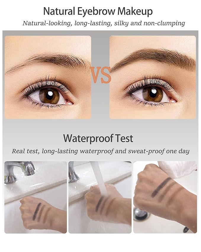 Eyebrow Powder Kit,Waterproof Eye Brow Tinting Filler Palette Set for Women
