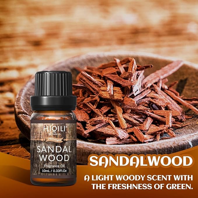 HIQILI Men's Fragrance Essential Oils Trial Set for DIY Crafts & Diffuser