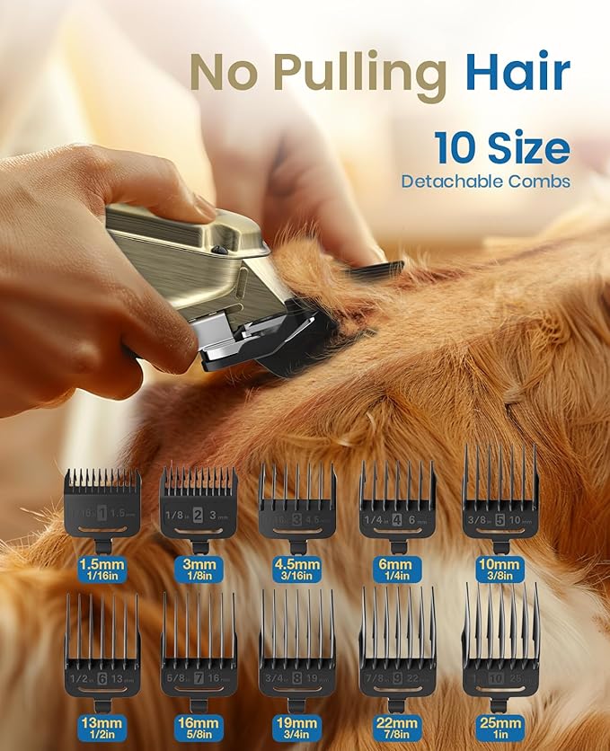 oneisall Dog Clippers for Grooming Thick Heavy Coats