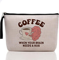 Hanamiya Na Funny Coffee Gifts: Makeup Bag Affirmations Coffee Accessories