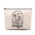 CEASQVAA Boho Floral Christian Makeup Bag, Christian Gifts for Women, Bible Stuff Prayer Supplies, There Was Jesus Cosmetic Bag Pouch