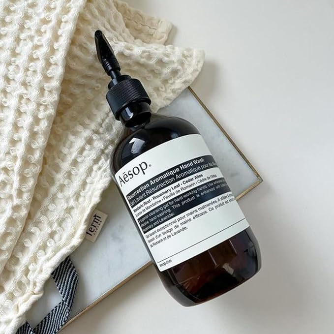 Aesop Resurrection Aromatique Hydrating Hand Wash | Gentle Non-Drying Hand Soap with Mandarin Rind, Rosemary & Lavender | Moisturizing Kitchen & Bathroom Soap | 16.9 oz (Pack of 3)