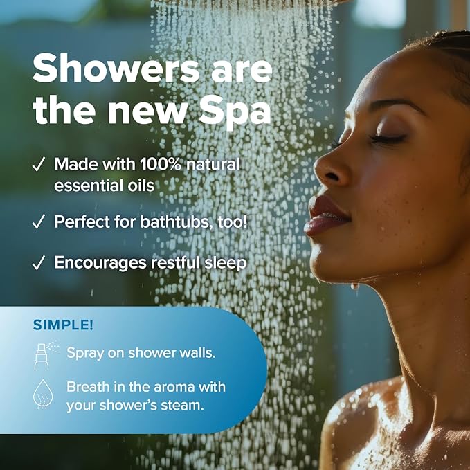 MOXĒ Breathe Shower Steamer Spray for Congestion & Sinus Relief, 4oz