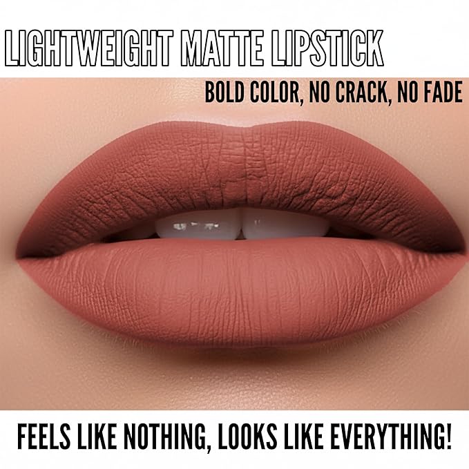 Mynena Hydrating Terracota Matte Liquid Lipstick Long Lasting - Zoe