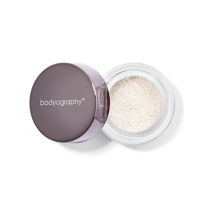 Bodyography Glitter Pigment Eye Shadow | Long Wear Shimmer Eyeshadow | Vegan, Talc & Paraben Free | Cream Powder Formula | Spirit Quartz (Golden Shell) 1.5 g