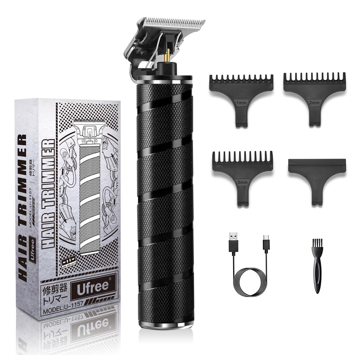 Ufree Beard Trimmer for Men, T-Blade Hair Trimmer, Zero Gap Edger Clippers