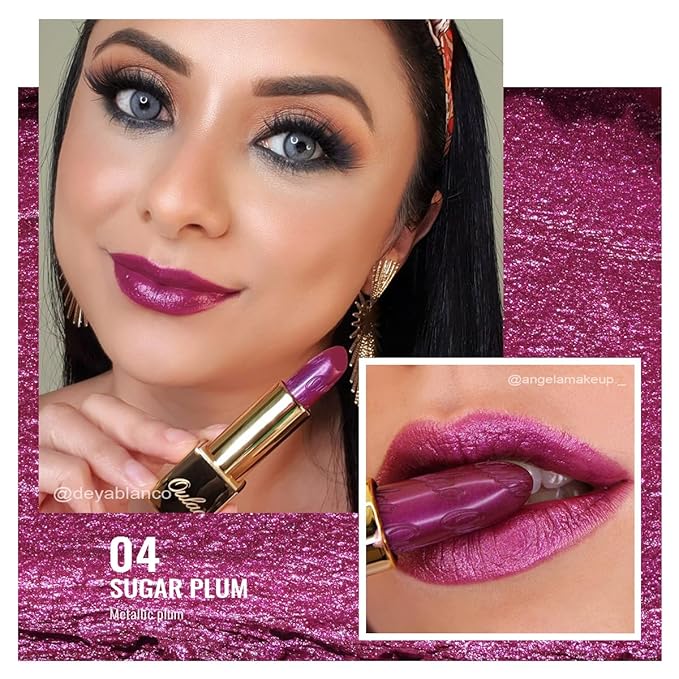 Oulac Red Lipstick & Lipliner Set High Impact Lipcolor with Moisturizing Formula, Vegan Beauty, Full-Coverage Lip Color, Gift Lipstick for Women, 4.3g X 3PCS, LL07+03+04