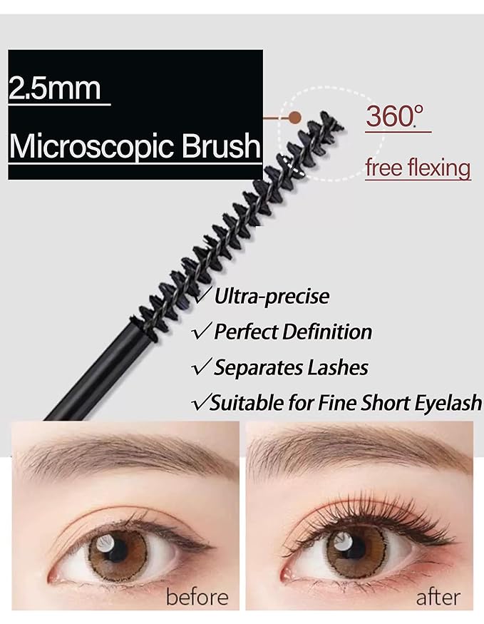 Brown Mascara for Fine Short Lash & Older Women & Mulit-layered Lashes