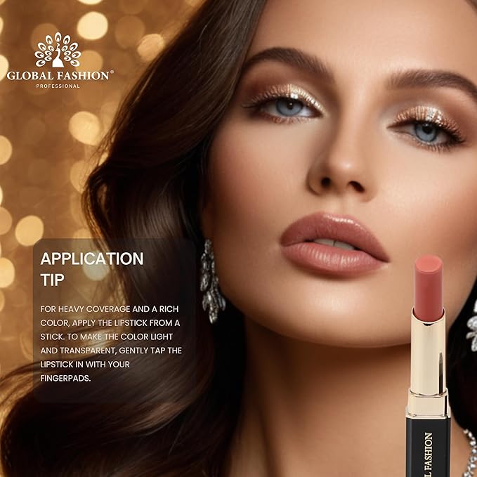 Global Fashion Silk Smooth Matte Lipstick – Long-Lasting, Luxurious Color, Rich Hydration, Lightweight Formula, Lightweight Matte Lip Color for Women, Available in Multiple Shades (114, 0.12 oz)