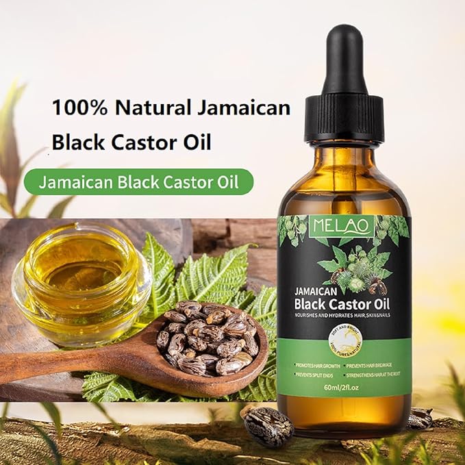 Hobaca Hair Strengthening Oil for All Hair Types (Black Castor Oil)