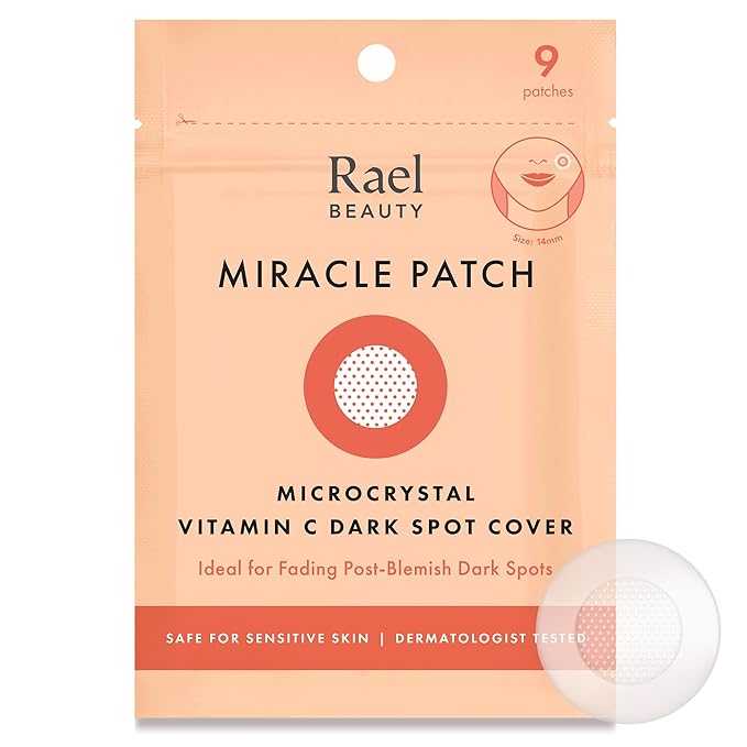 Rael Miracle Microcrystal Vitamin C Dark Spot Cover Pimple Patches (9 Ct)