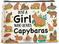UPNEGE Capybara Lover Gifts Makeup Bag for Teens Women