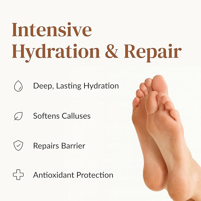 Epielle Hydrating Hand & Foot Masks, Relieve and Soften Dry, Overworked Skin, Self Care Gifts for Women, Spa Kit, 6 Moisturizing Gloves & 6 Moisturizing Socks