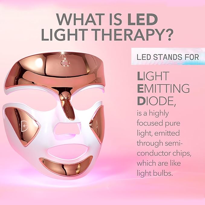 Dr Dennis Gross dpl FaceWare Pro LED Device Boost Collagen, Brighten & Firm Kit – Pink LED Mask, Cleansing Oil, Dewy Deep Cream & 5 Universal Daily Peels | $592 Value Gift Set