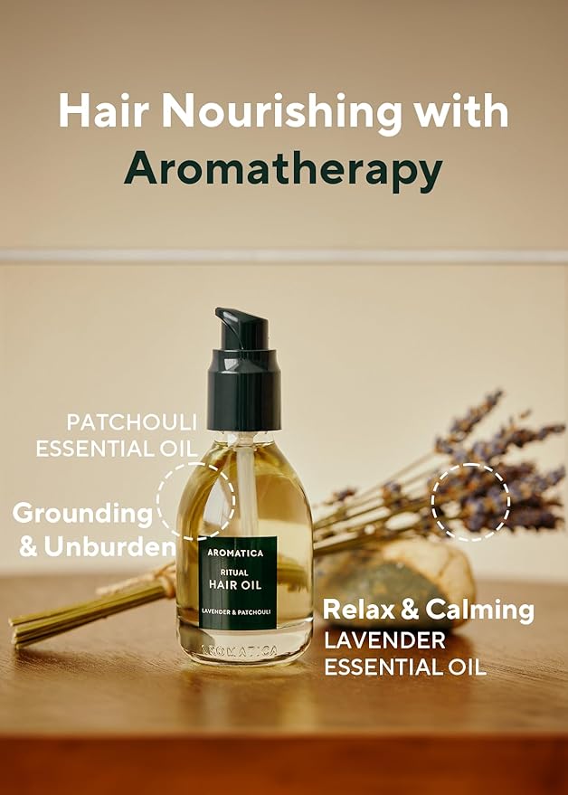 AROMATICA Ritual Lavender & Patchouli Hair Oil (1.6 fl oz)
